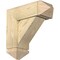 Ekena Millwork Traditional Arts and Crafts Rough Sawn Bracket w/ Offset Brace, Douglas Fir, 8"W x 22"D x 22"H BKT0806X22X22TRA03RDF - alternate 1